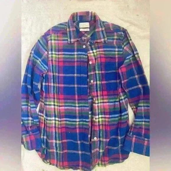 Women’s size 2 J Crew classic fit flannel - Picture 1 of 3
